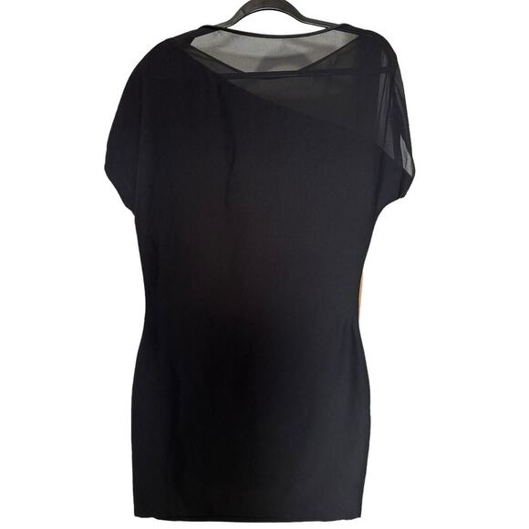 Reiss Salma Black Fitted Formal Mini Mesh Dress Size 10 - Picture 8 of 12